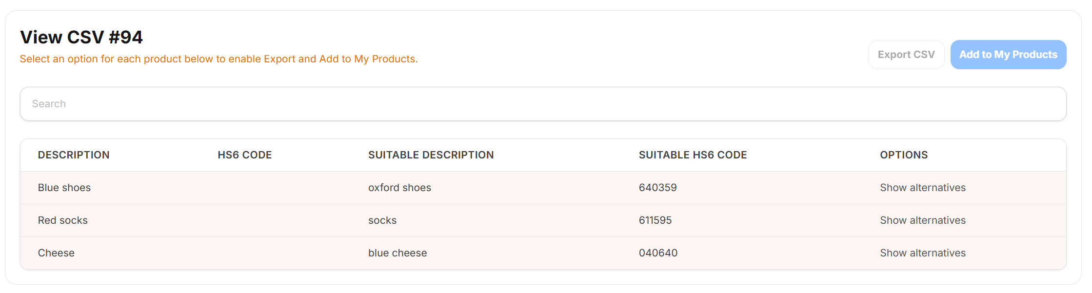 Results UI