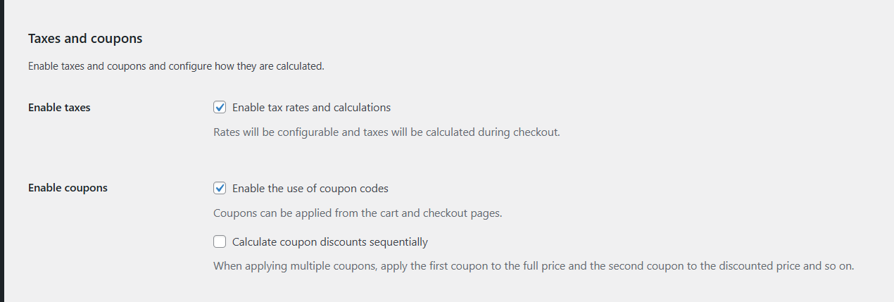 Enable Tax UI