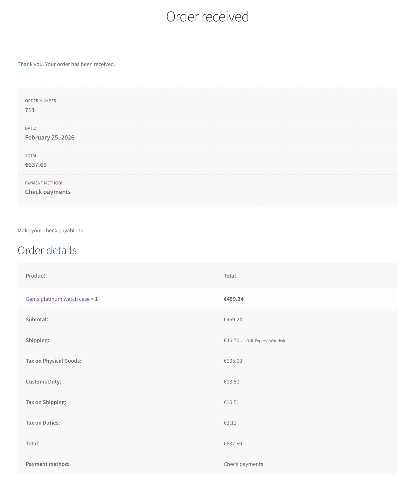 Order Details