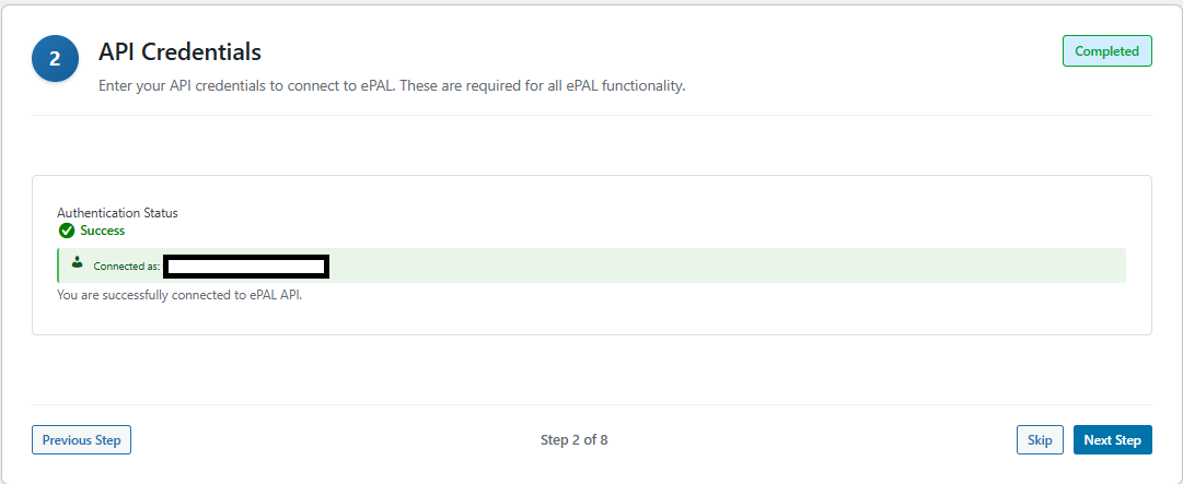 Successful User Authentication
